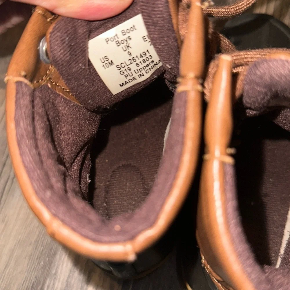 Sperry Kids Brown and Black Duck Boots